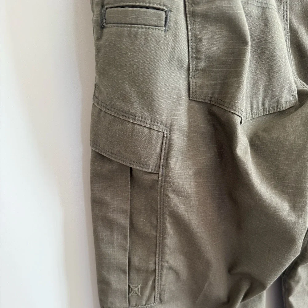 Vertx Utility Cargo Pants Relaxed Ops Work Olive Green Multi Pocket Tactical 34